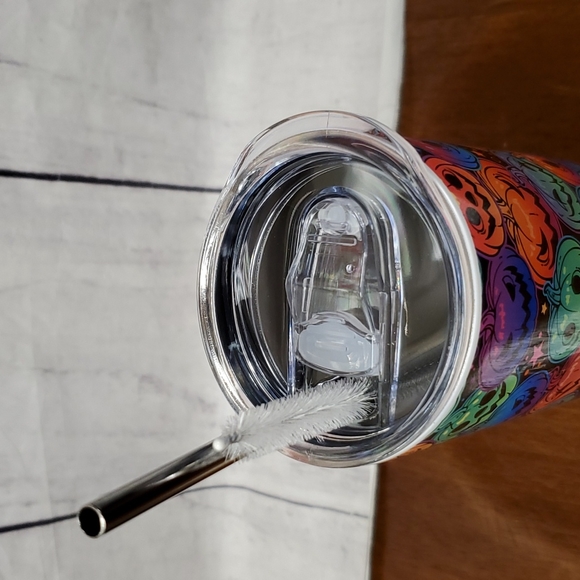 Neon Colorful Halloween Pumpkin Tumbler - Picture 2 of 3